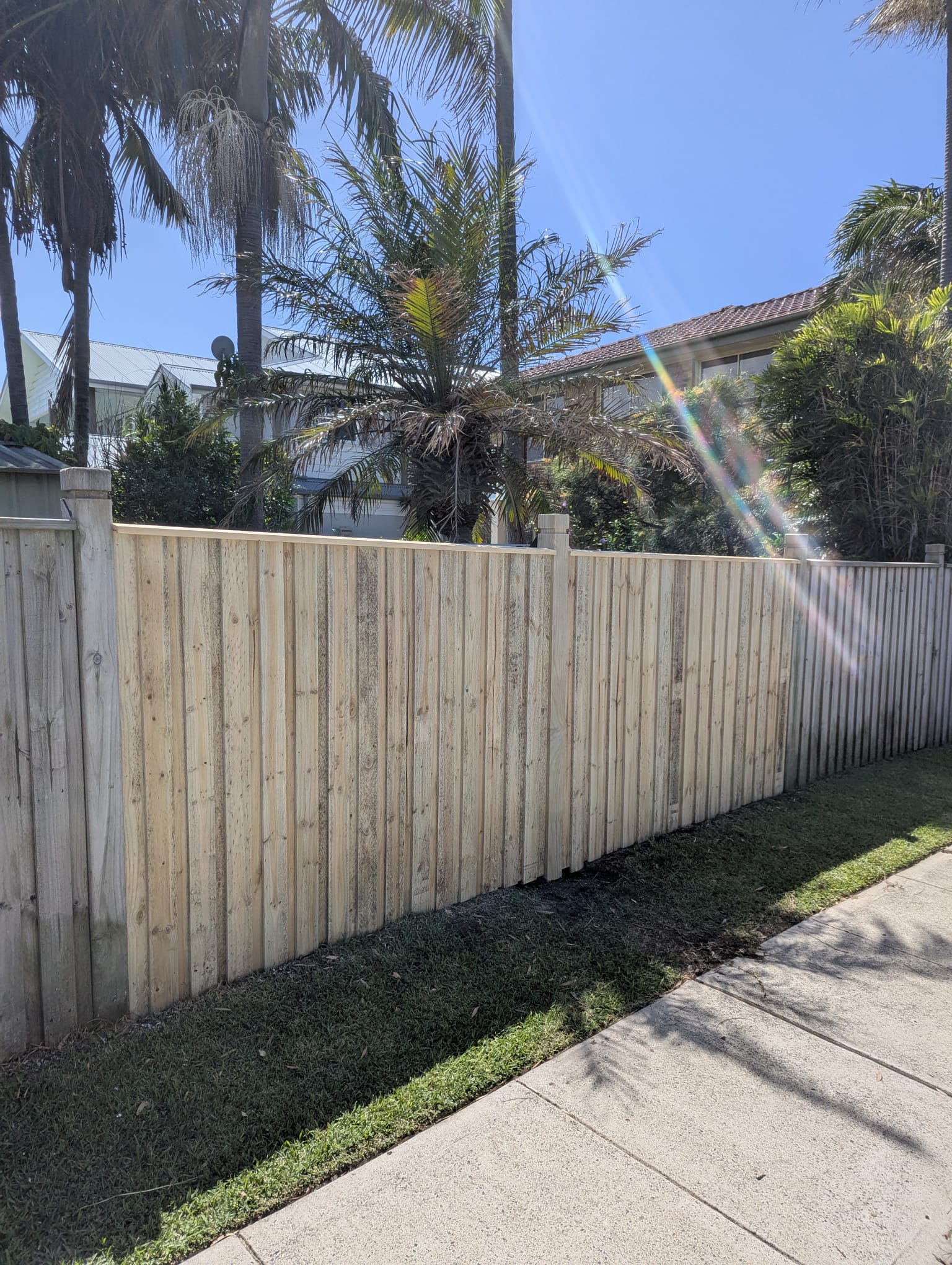 Timber fencing project on the Coffs Coast