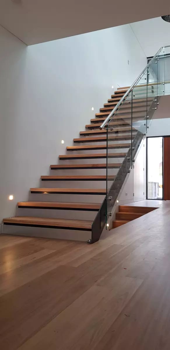 Timber staircase and decking project by HannaBuilt Construction